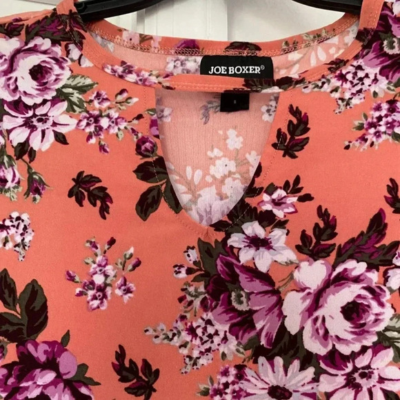 NWOT Joe Boxer Short Sleeve Women's T-Shirt High/Keyhole Neck Size Small - Picture 7 of 7